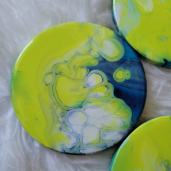 Abstract Art Coaster Set - Picture 5 of 8